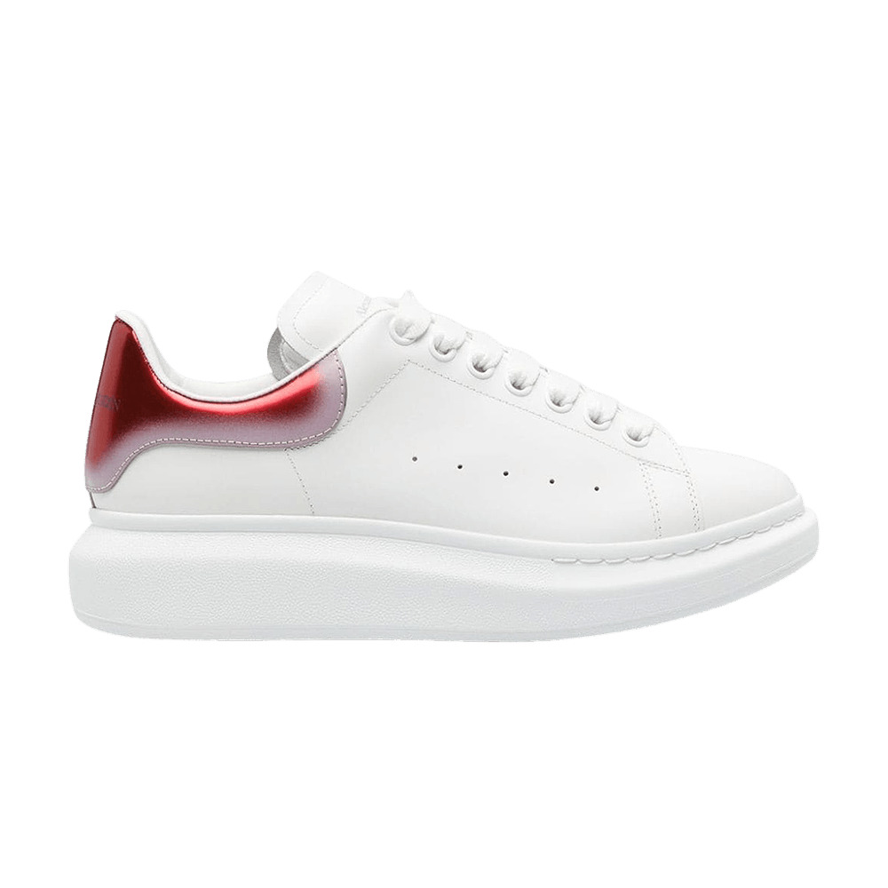 Alexander McQueen Oversized Sneaker 'Faded Heel - White Red' - 1