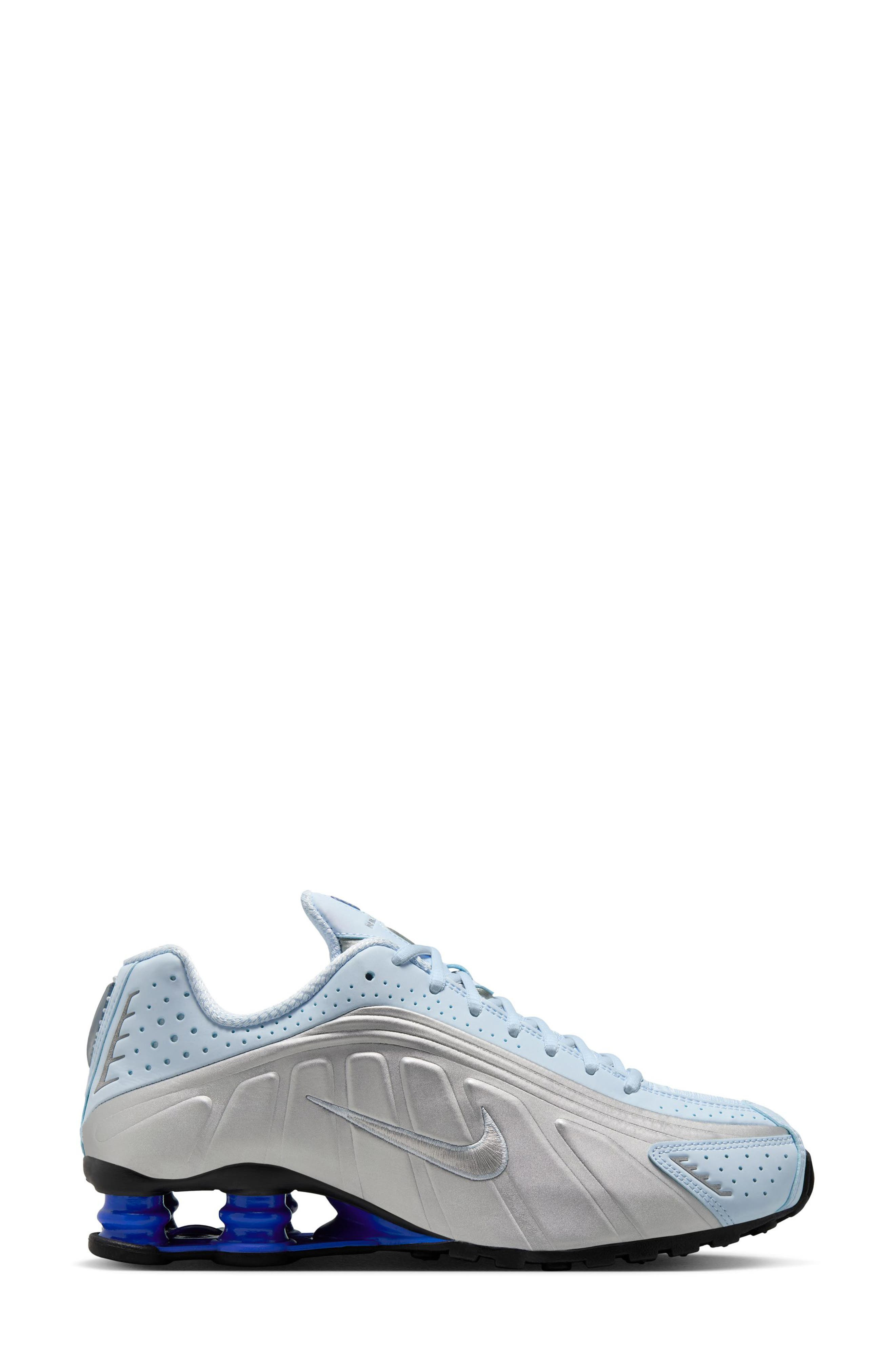Nike Shox R4 Sneaker in Blue Tint/Silver/Racer Blue at Nordstrom - 2
