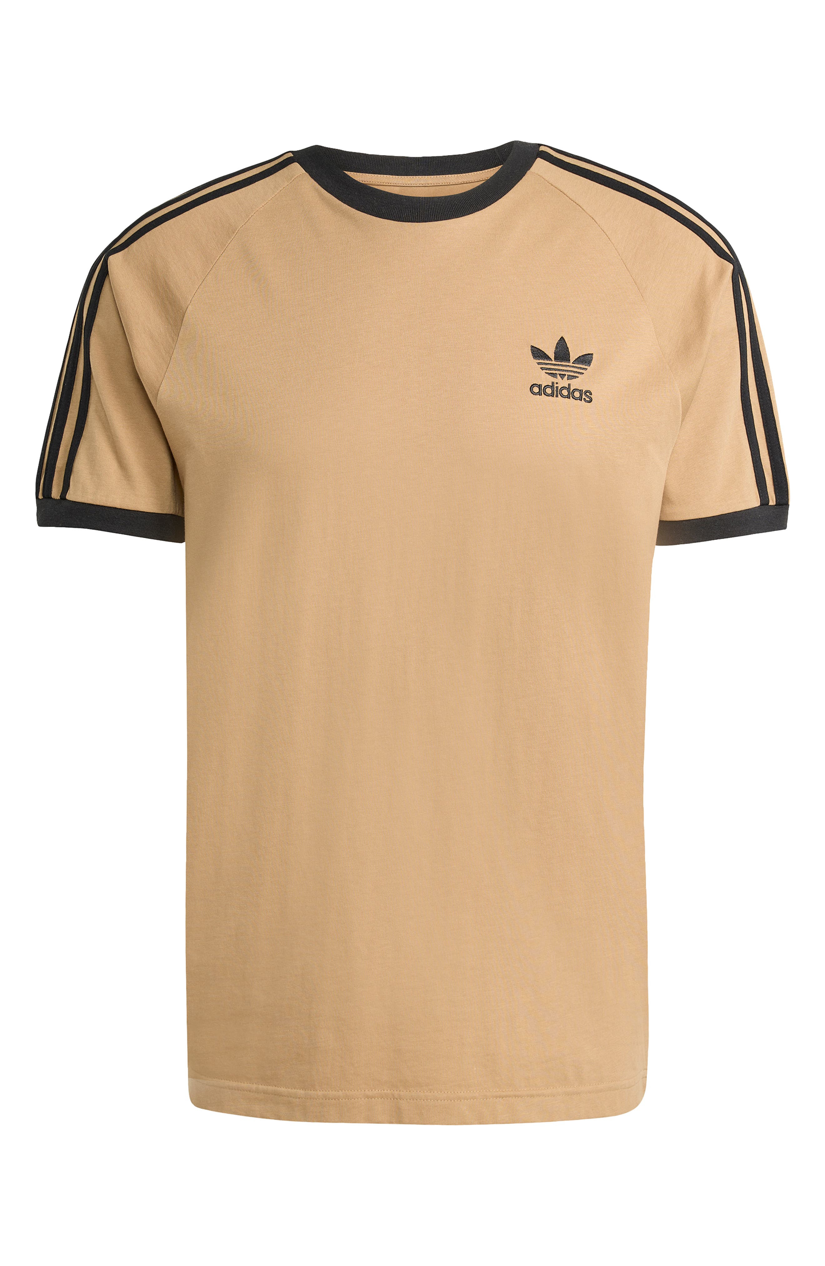 adidas Adicolor 3-Stripes T-Shirt in Cardboard/Black at Nordstrom - 4