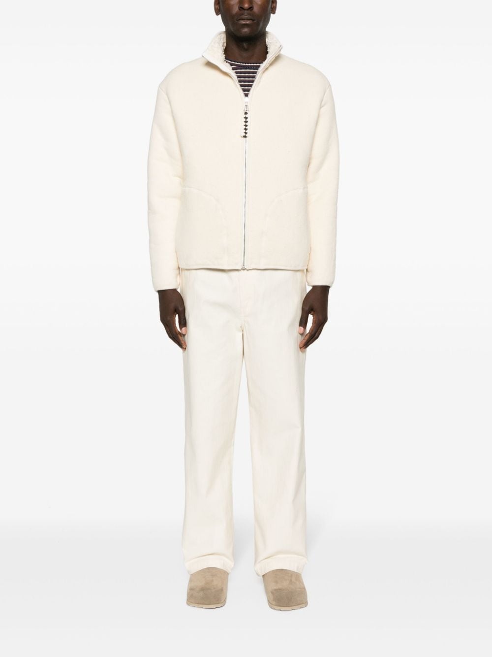 reversible shearling cotton jacket - 2