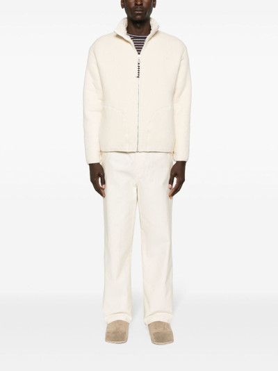 Jil Sander reversible shearling cotton jacket outlook