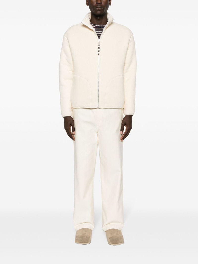 Jil Sander reversible shearling cotton jacket outlook