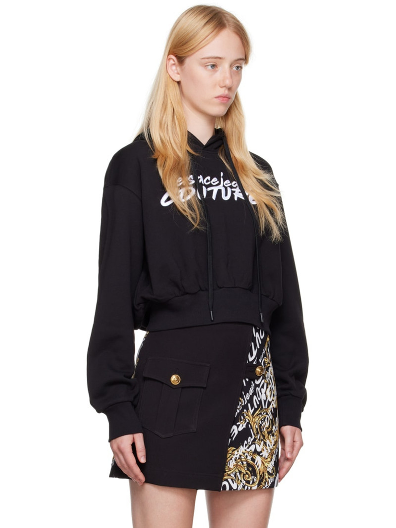 Black Embroidered Hoodie 2