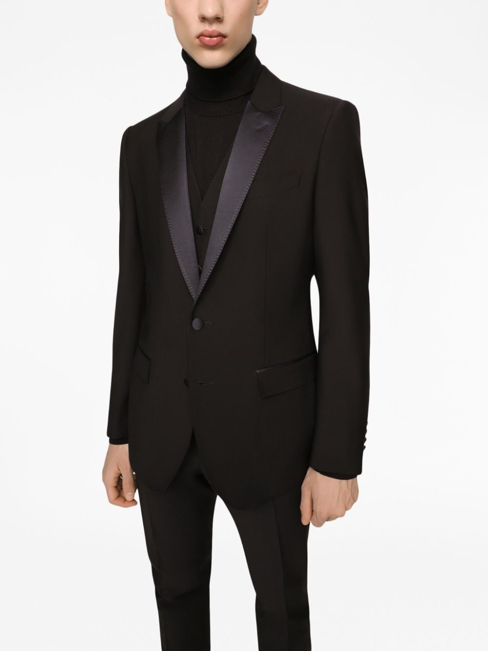 Wool Martini-fit tuxedo suit - 3