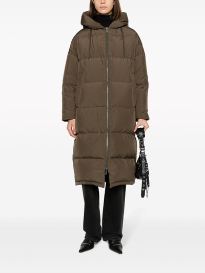Yves Salomon hooded feather-padded coat outlook