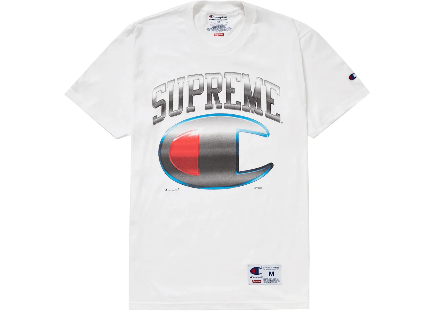 Supreme Champion Chrome S/S Top White - 1