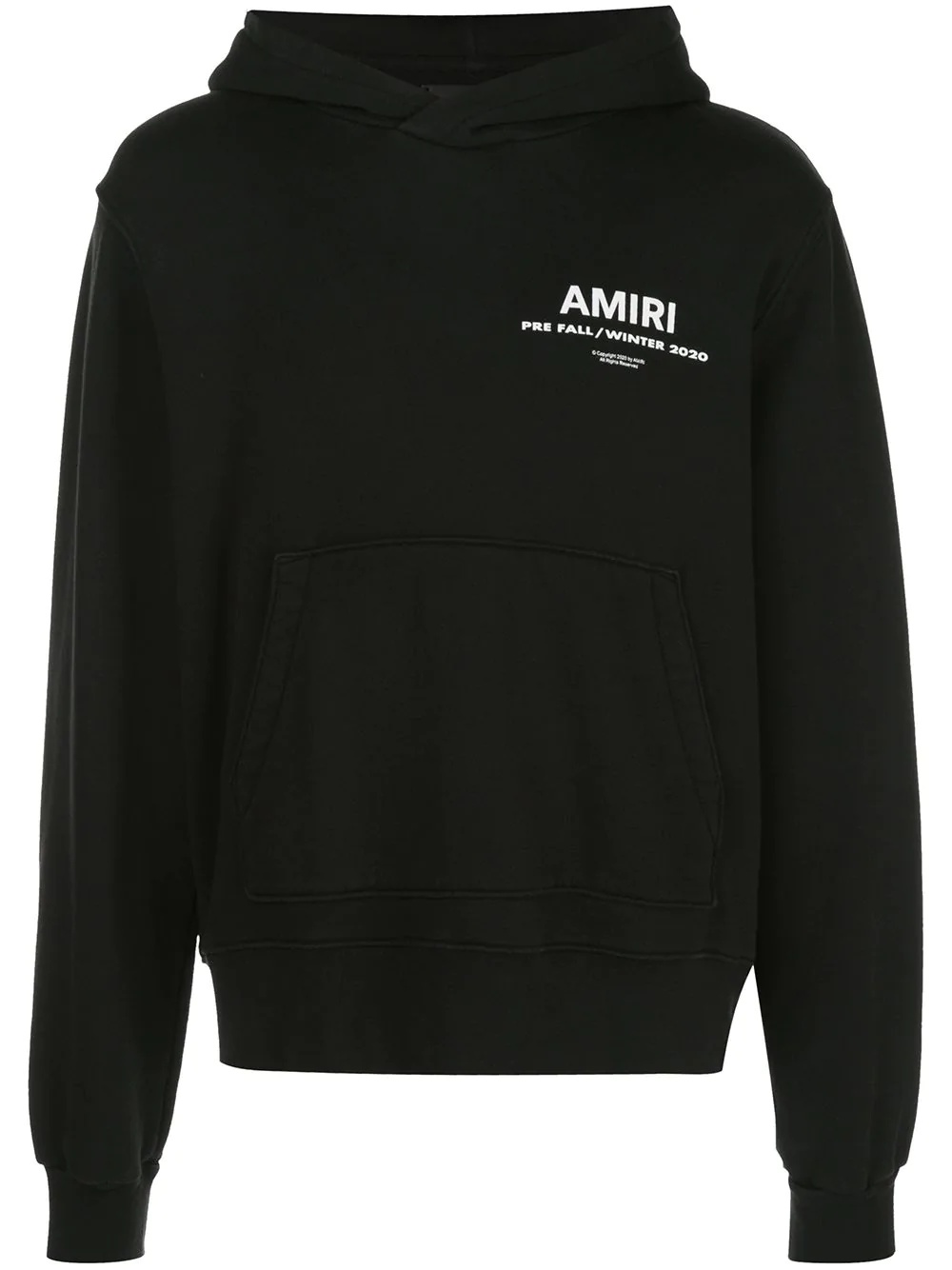 logo print hoodie - 1