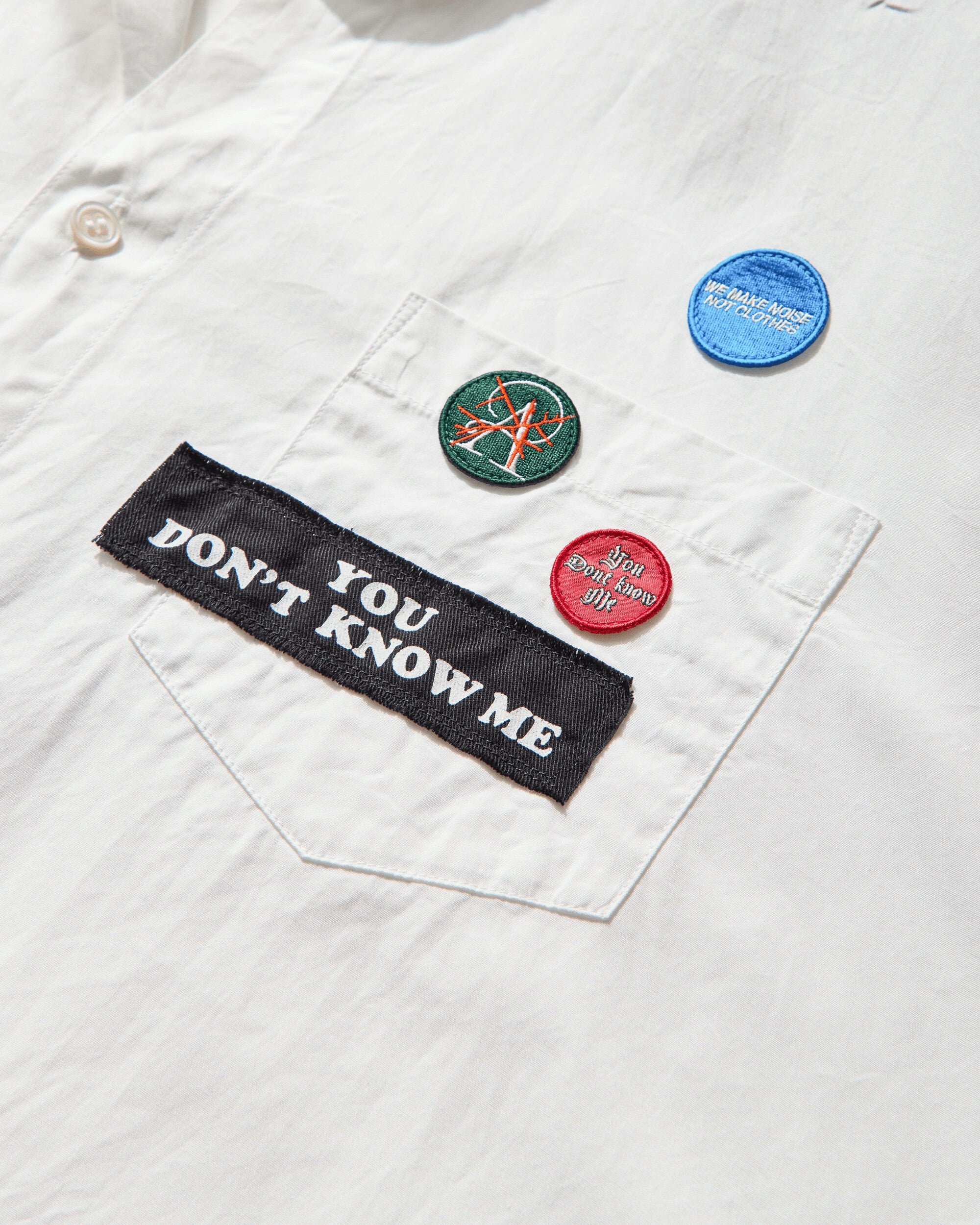 Men's Patches Longsleeve Shirt White - 3