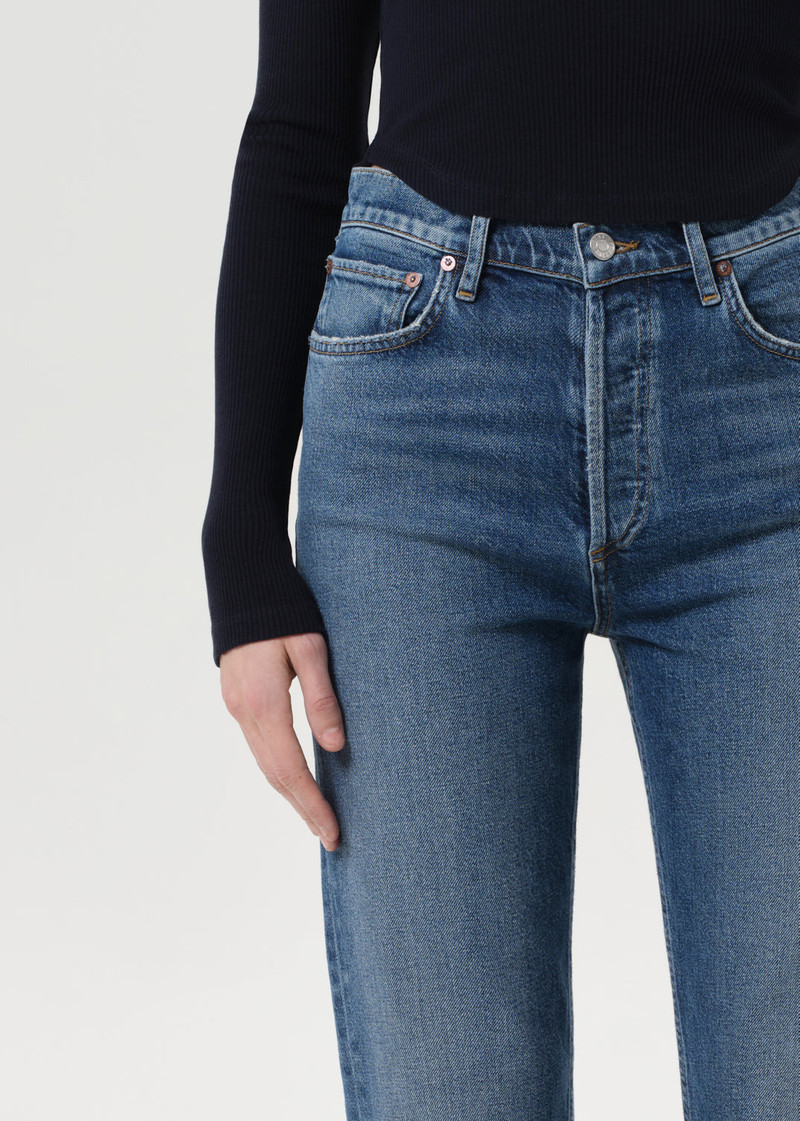 90'S PINCH WAIST CROP (COMFORT STRETCH) IN OVERCAST 6