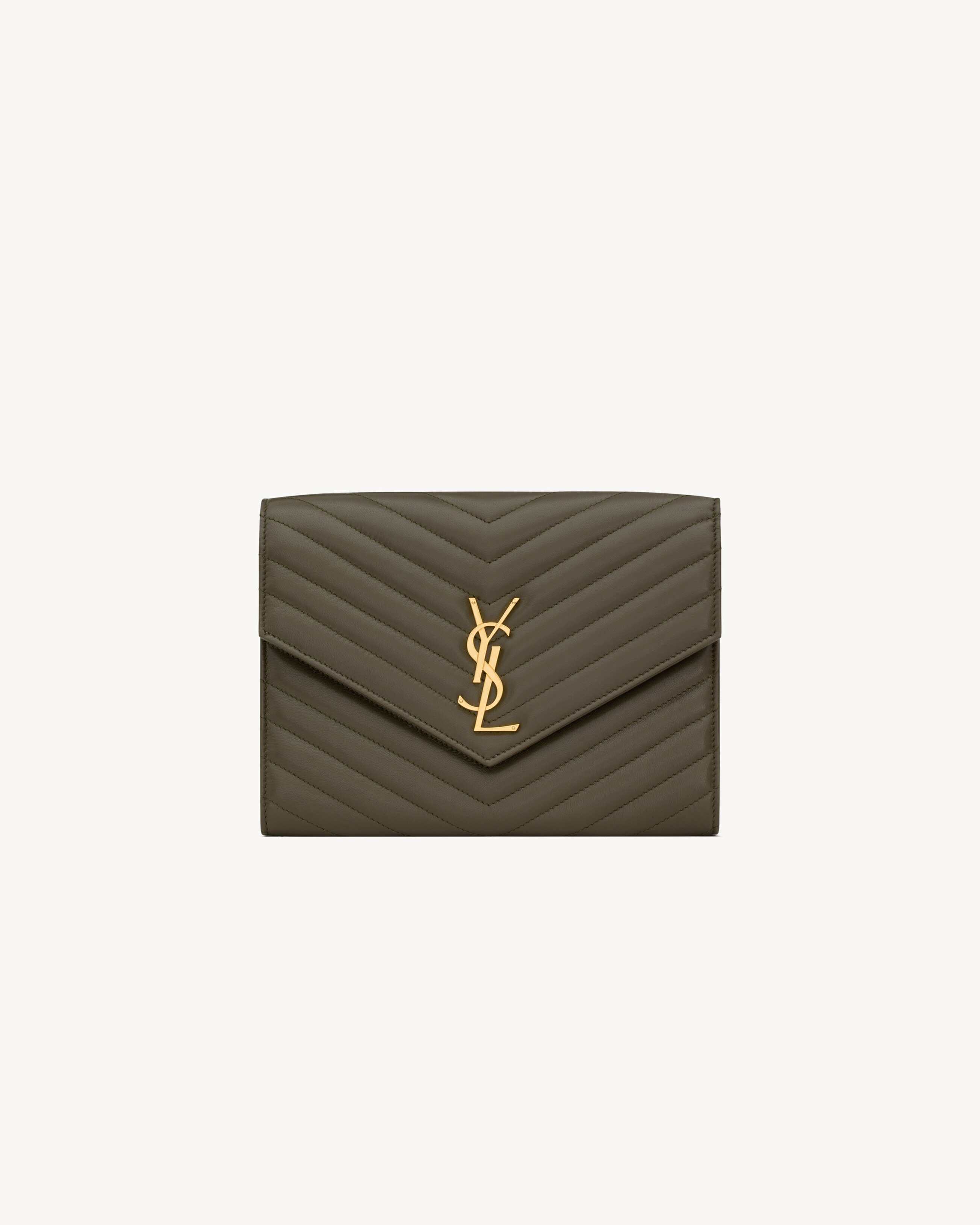 CASSANDRE MATELASSÉ FLAP POUCH IN LAMBSKIN - 1