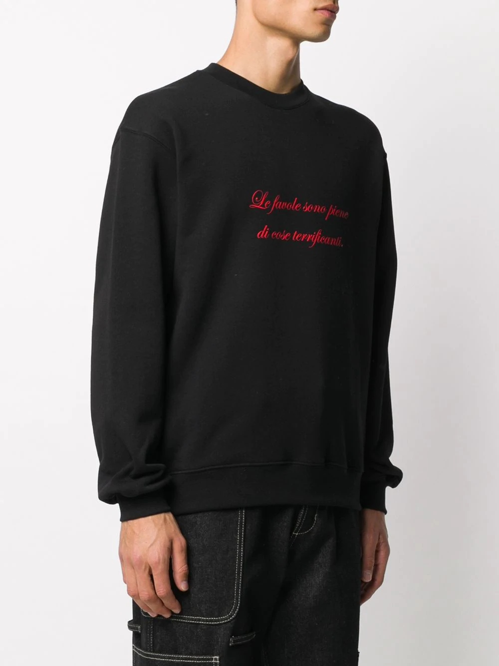 slogan print sweatshirt - 3