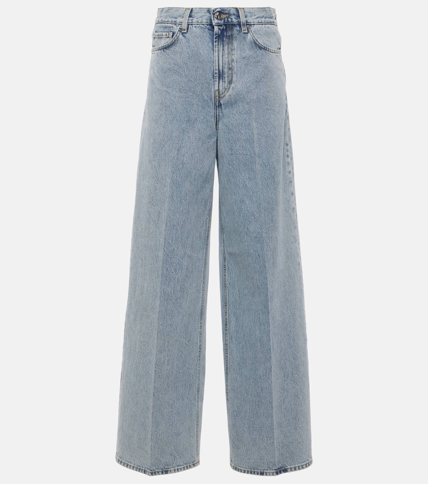 High-rise wide-leg jeans - 1