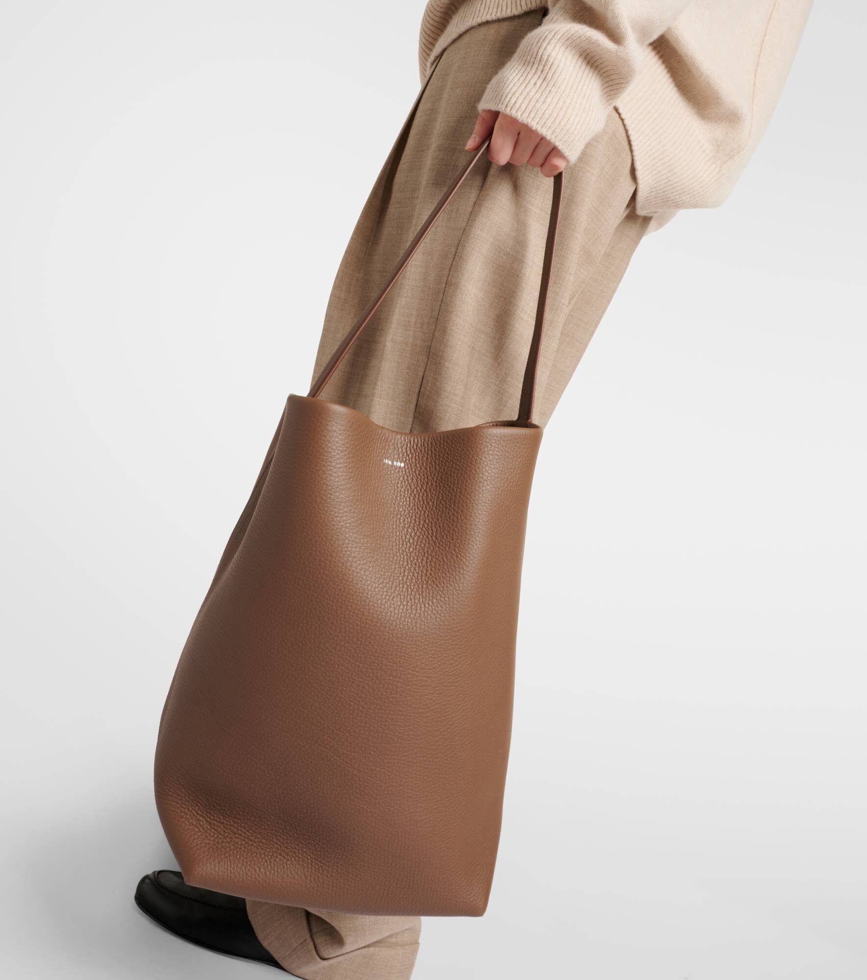 Park Large leather tote bag - 7