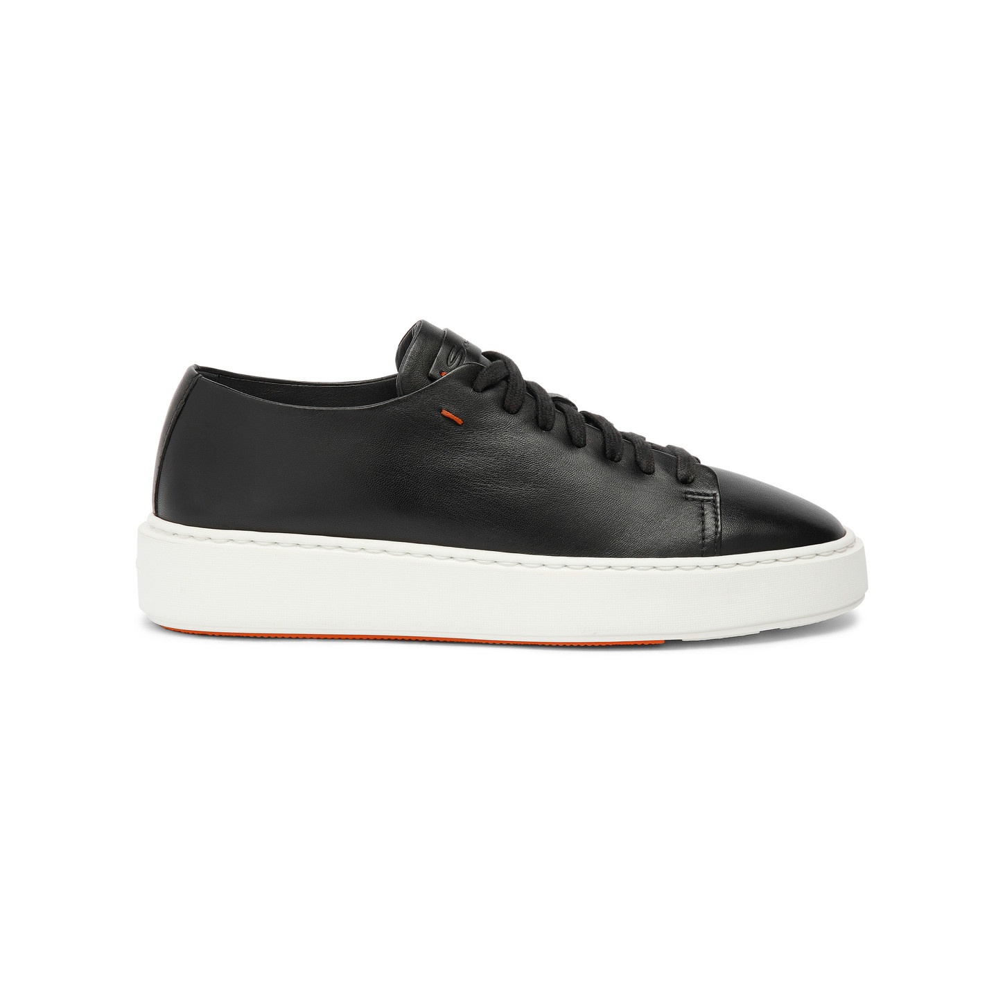 Women’s black leather sneaker - 1