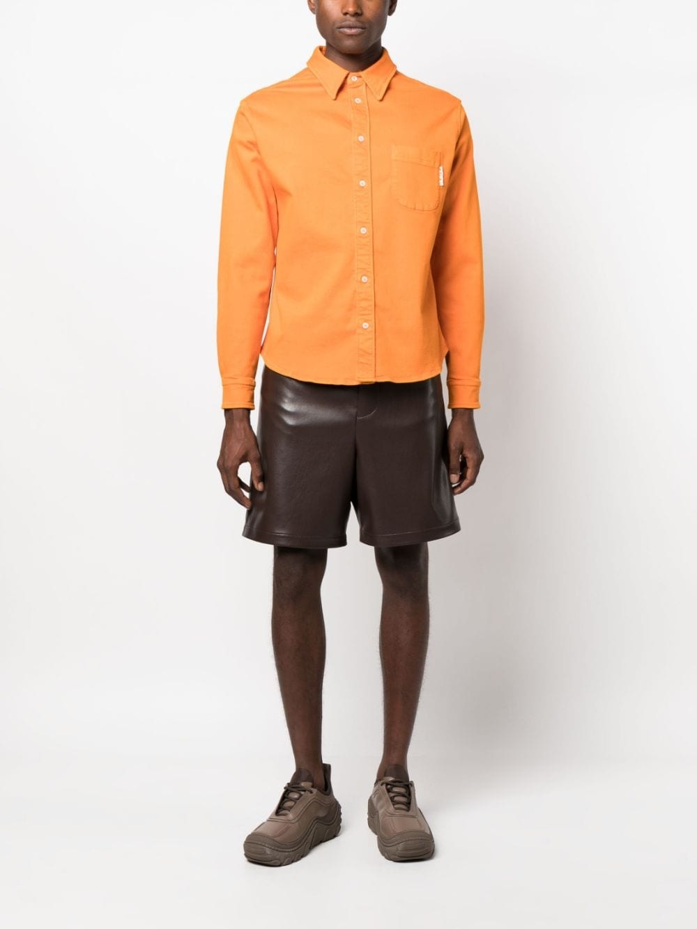long-sleeved cotton shirt - 2