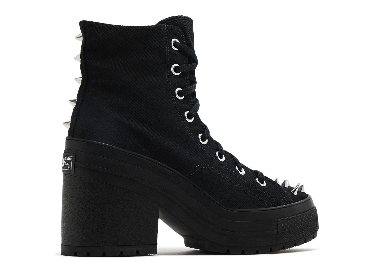 WMNS CHUCK 70 DE LUXE HEEL PLATFORM HIGH 'STUDDED - BLACK' - 3