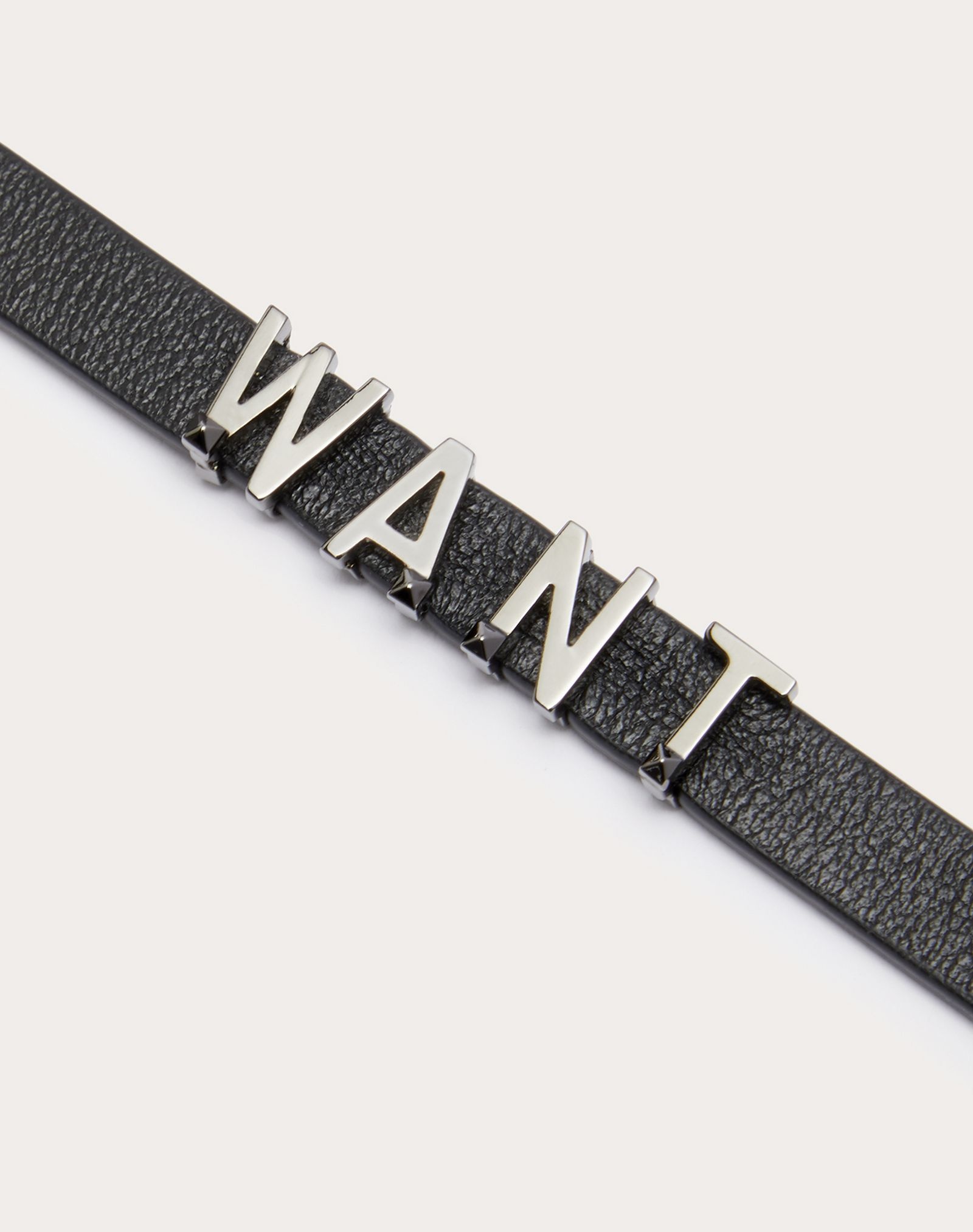 Valentino Garavani Lovers Language calfskin bracelet - 2