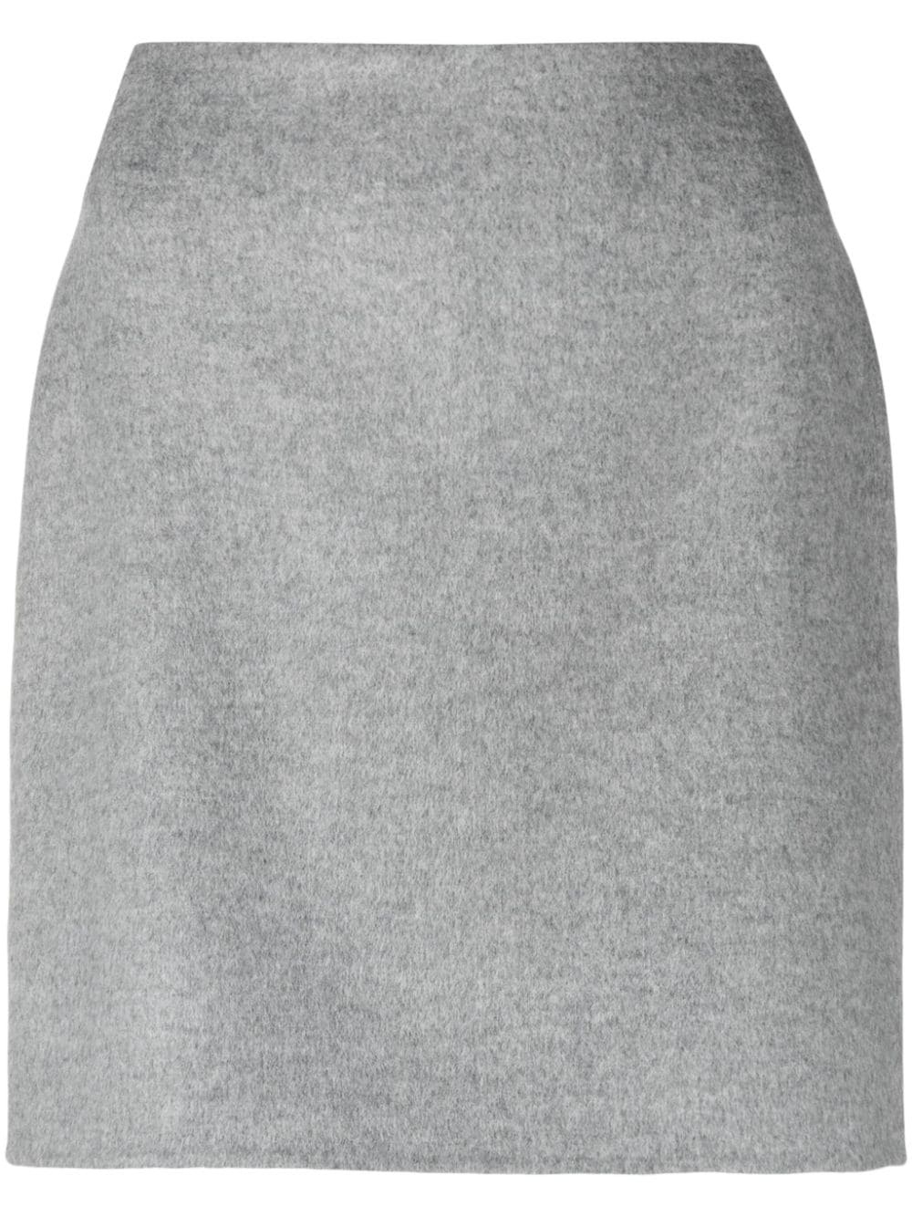 Chambray wool mini skirt - 1