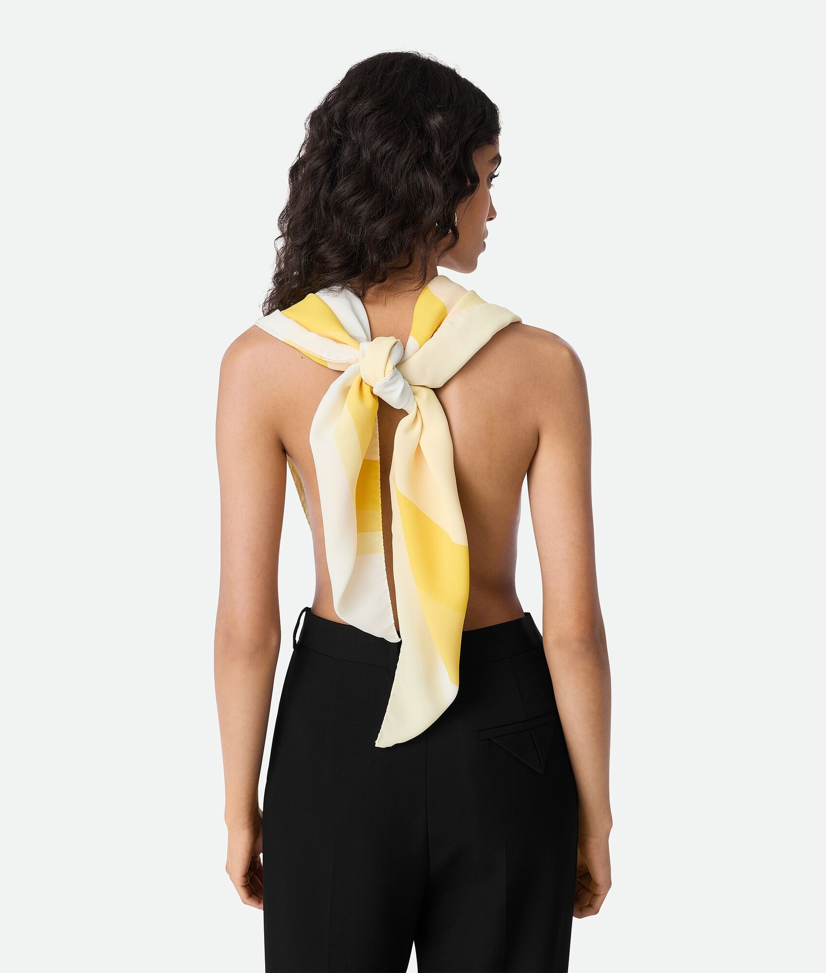 Silk Twill Striped Foulard - 3
