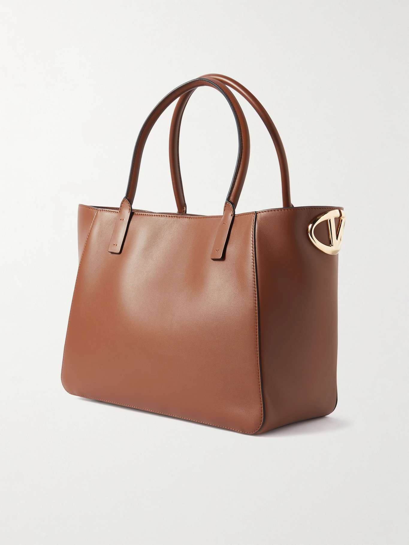 トートバッグ VALENTINO GARAVANI VLOGO SIDE SMOOTH LEATHER TOTE BAG Valentino Garavani VLogo Side Shopping Bag in Nappa Calfskin