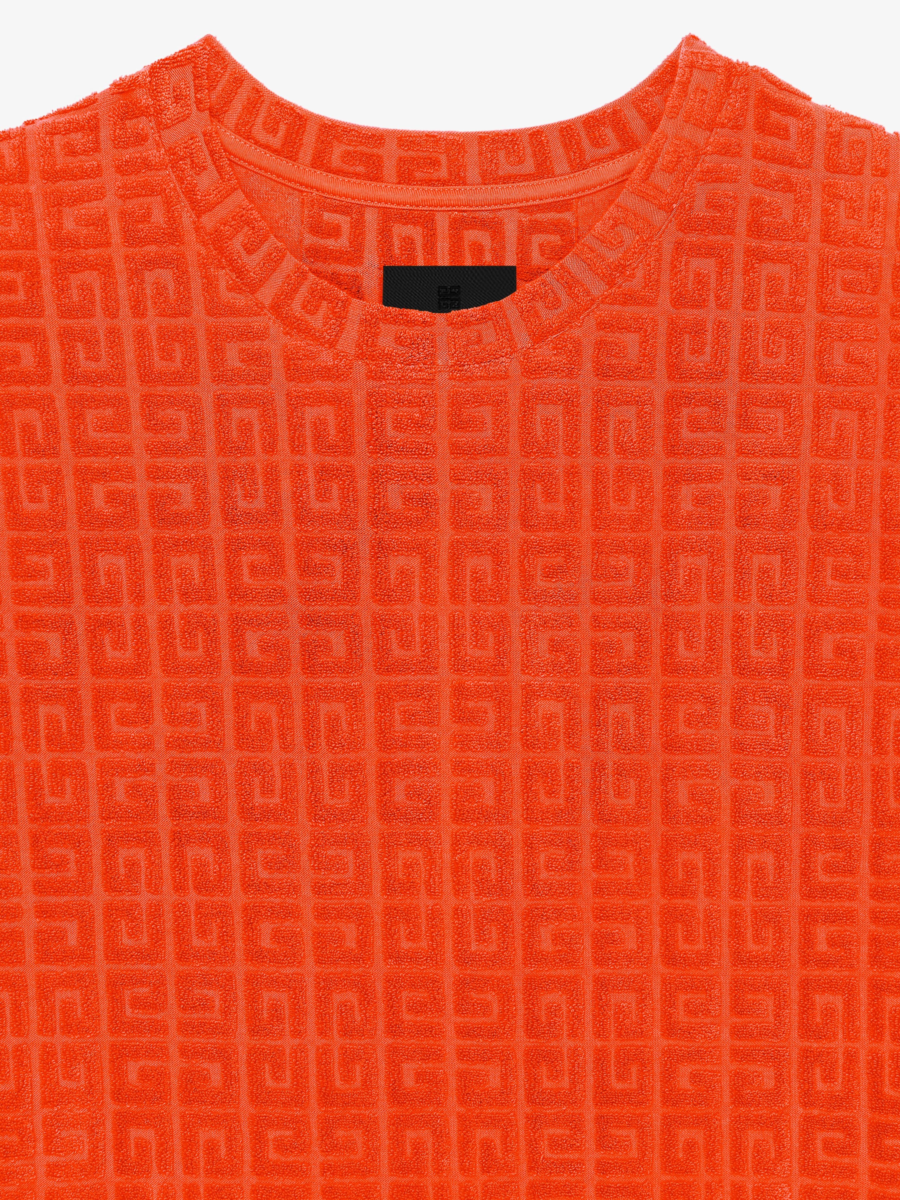T-SHIRT IN 4G TOWELLING COTTON JACQUARD - 5