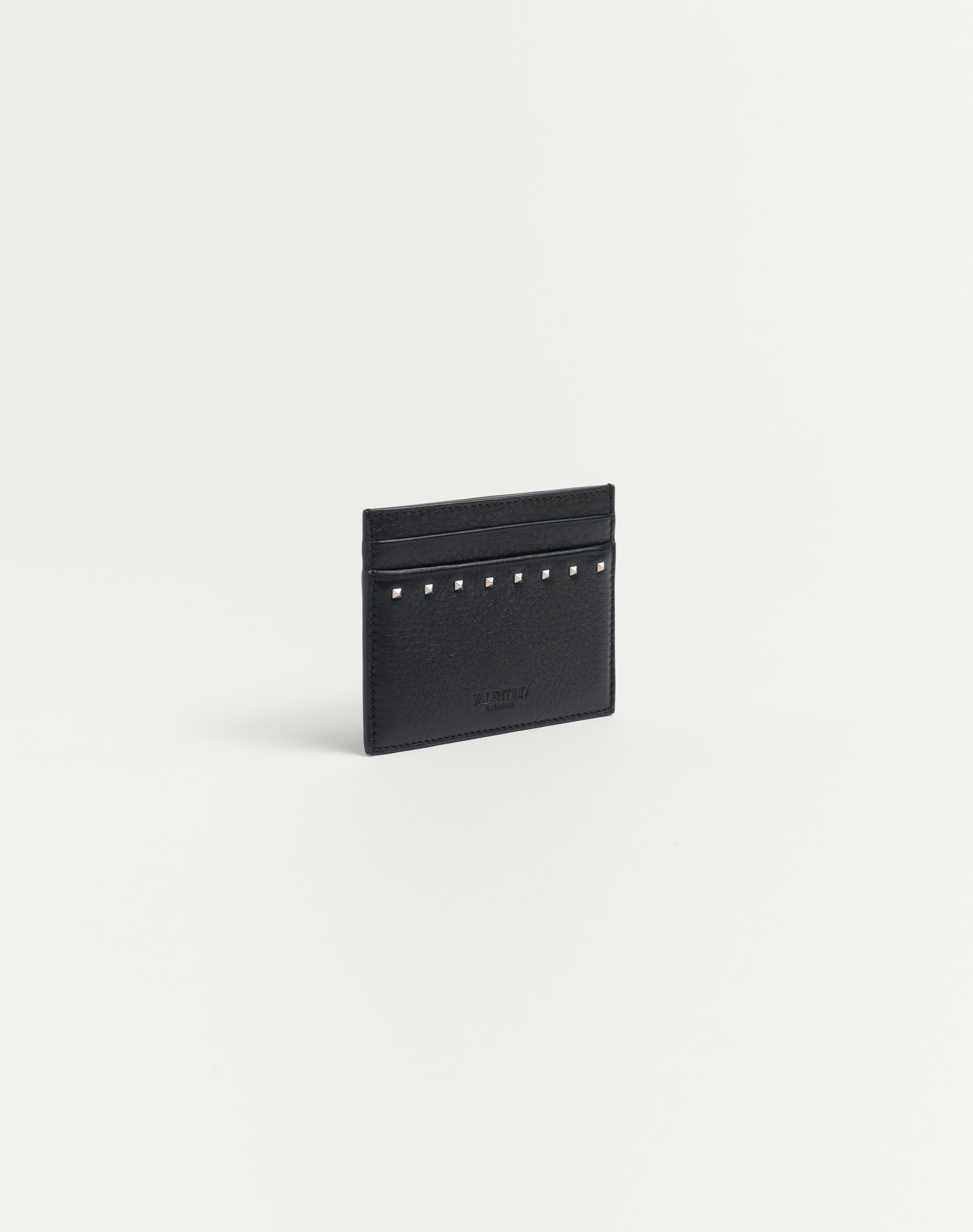 ROCKSTUD GRAINY CALFSKIN CARDHOLDER - 4