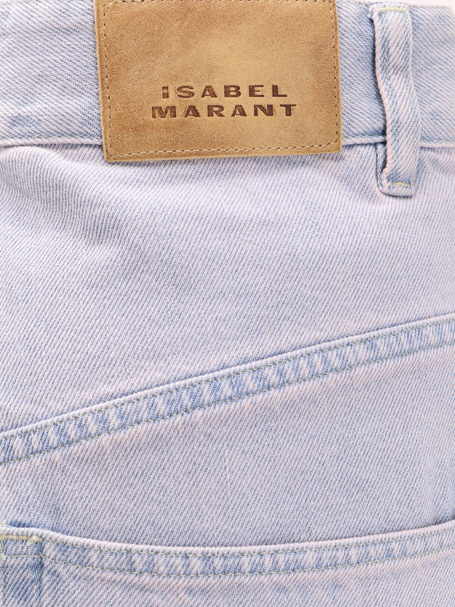 Marant Etoile Ophra Light Blue Cotton Jeans - 3