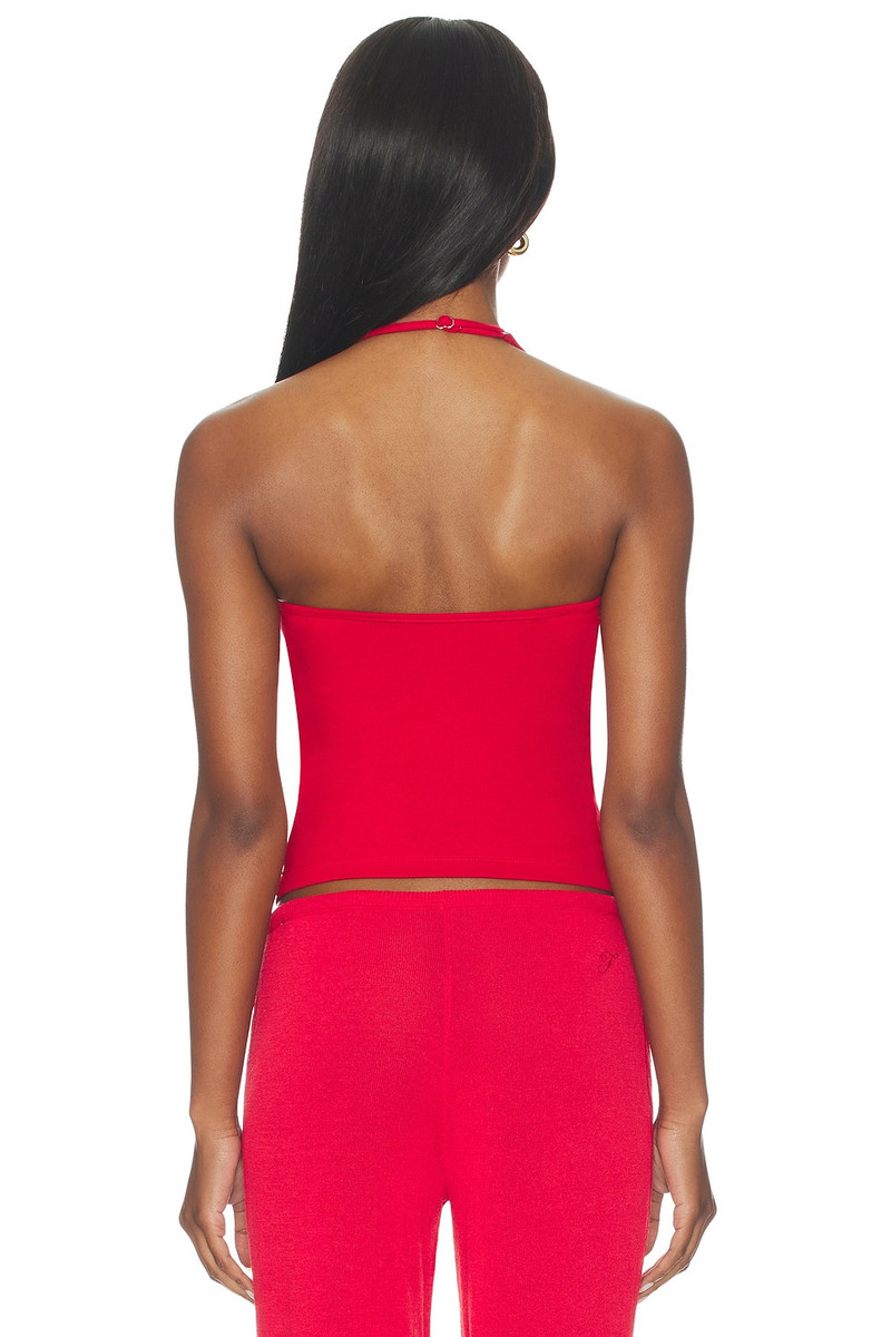Frankies Bikinis X JENNIE Nora Cotton Jersey Halter Top outlook