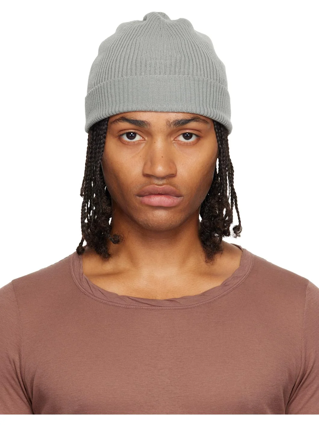 Gray Concordians Ribbed Beanie - 1