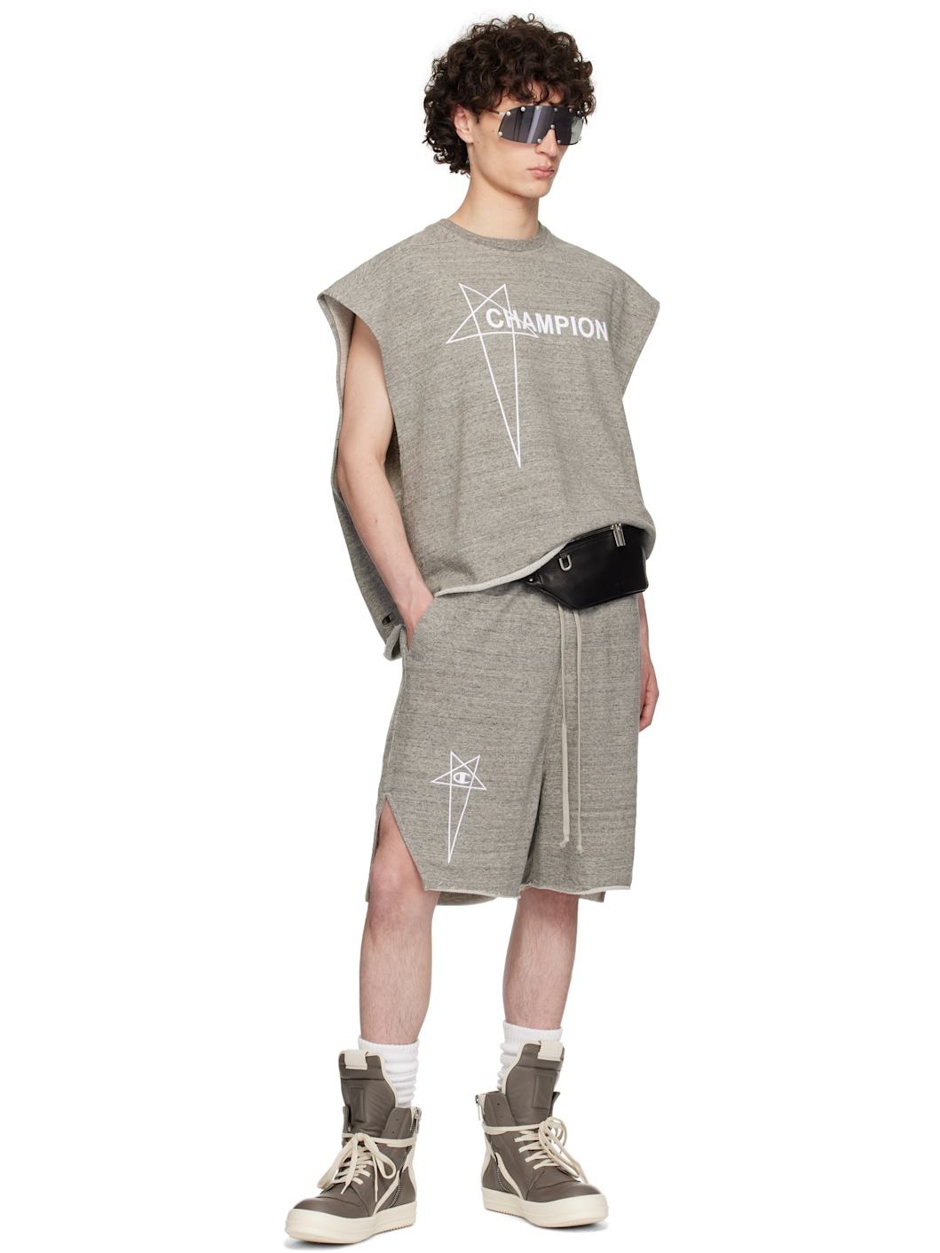 Gray Champion Edition Beveled Pods Shorts - 4