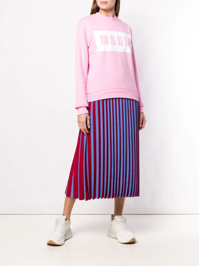 MSGM logo sweatshirt outlook