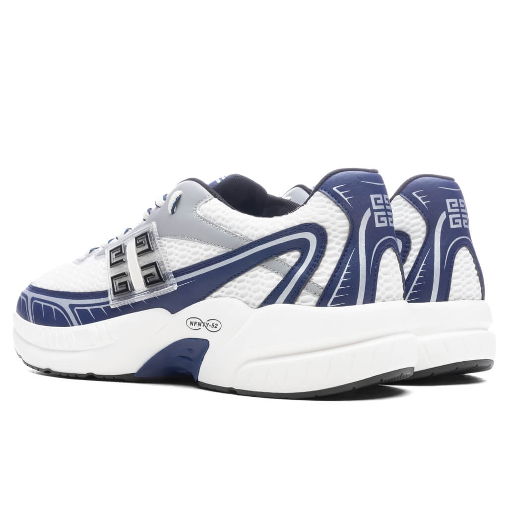 NFNTY-52 SYNTHETIC LEATHER AND MESH SNEAKERS - NAVY/ WHITE - 3