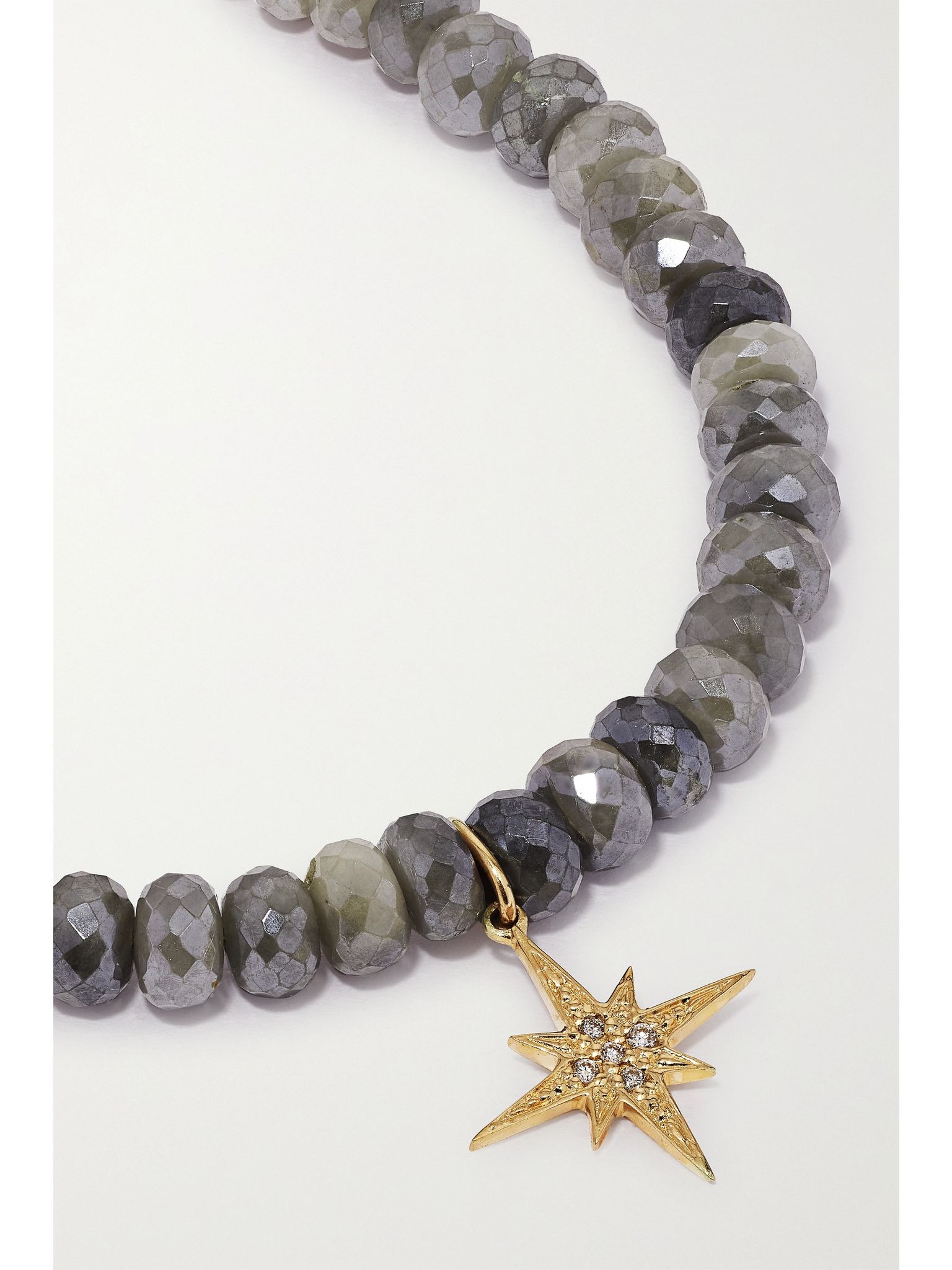 Small Starburst 14-karat gold, silverite and diamond bracelet Gold - 4