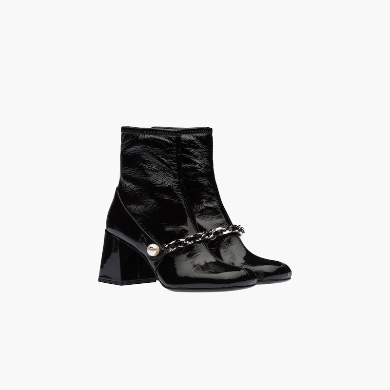 Miu Miu Stretch technical naplak booties outlook