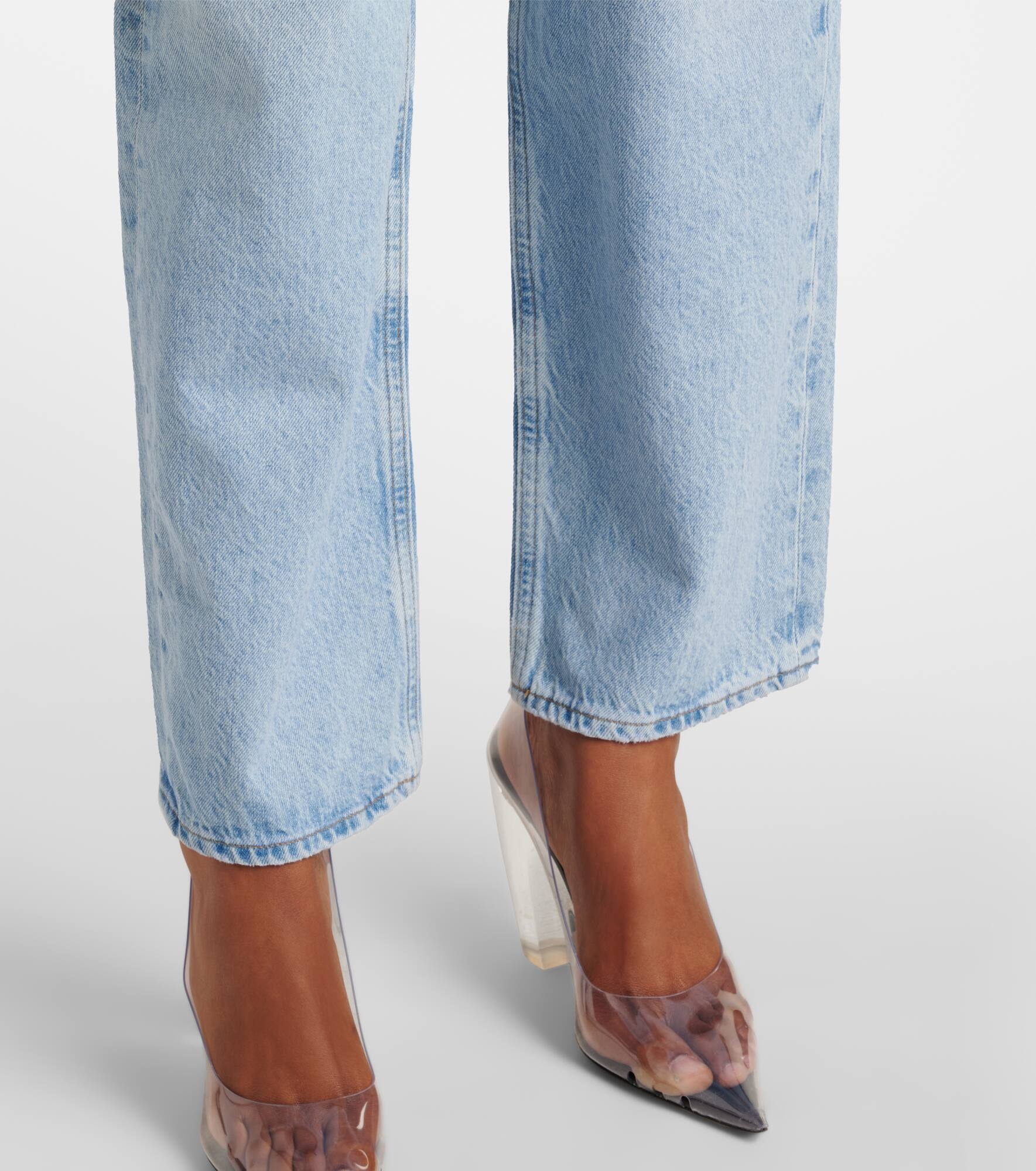 V-Waist Baggy high-rise wide-leg jeans - 5