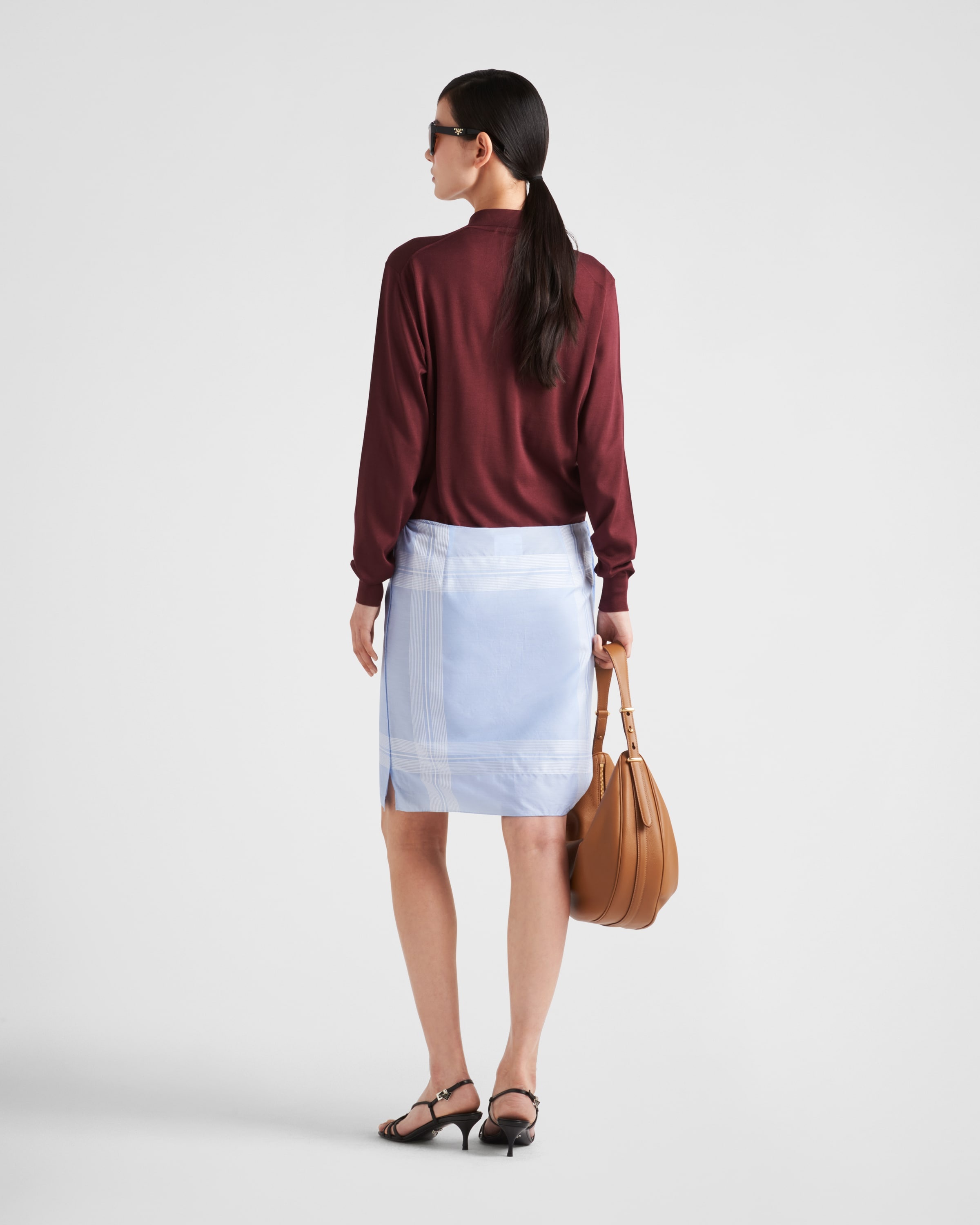 Long-sleeved silk polo shirt - 5
