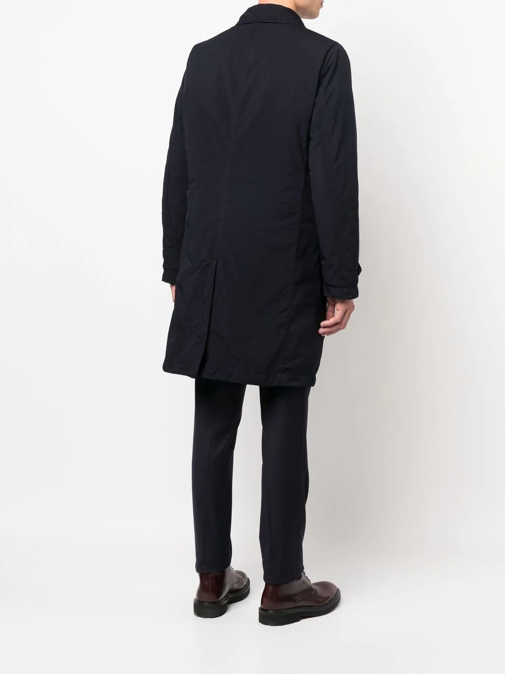 mid-length single-breasted coat - 8