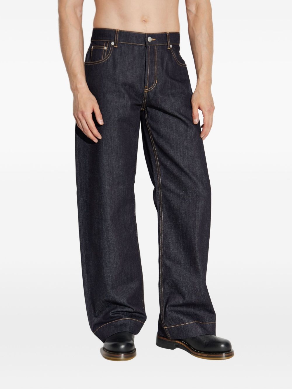 logo-patch jeans - 3