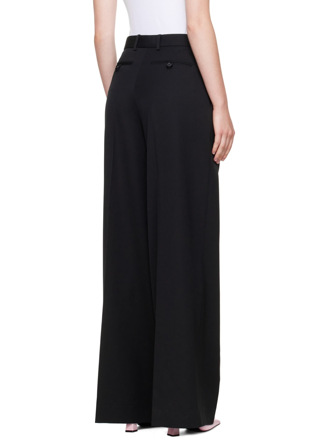 Black Pleated Trousers - 3