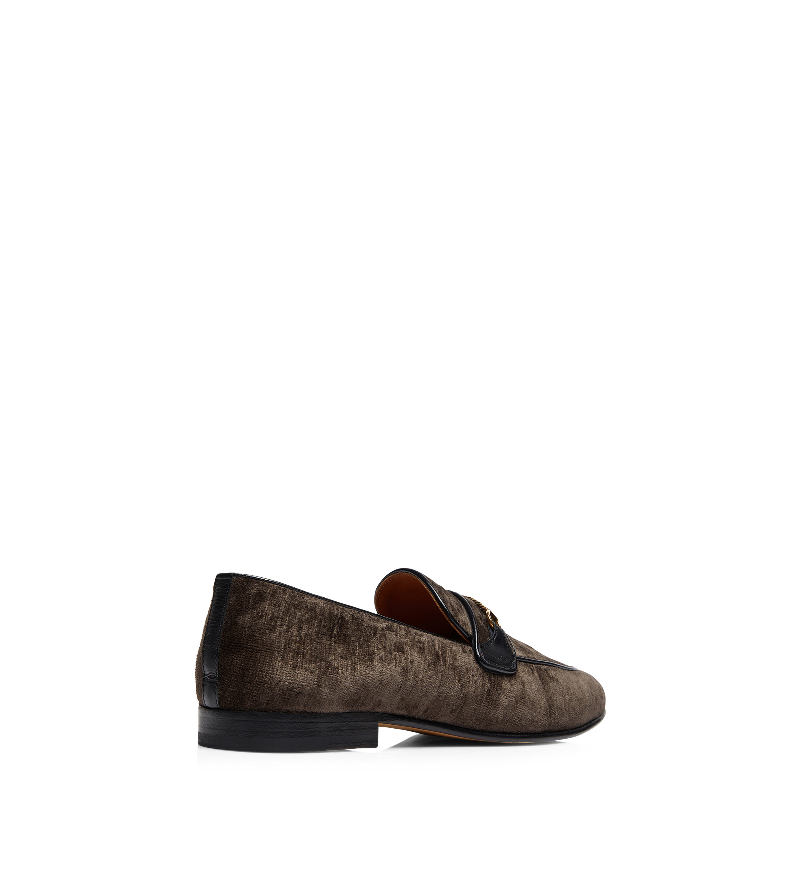 TEXTURED VELVET LIAM CHAIN LOAFER - 3