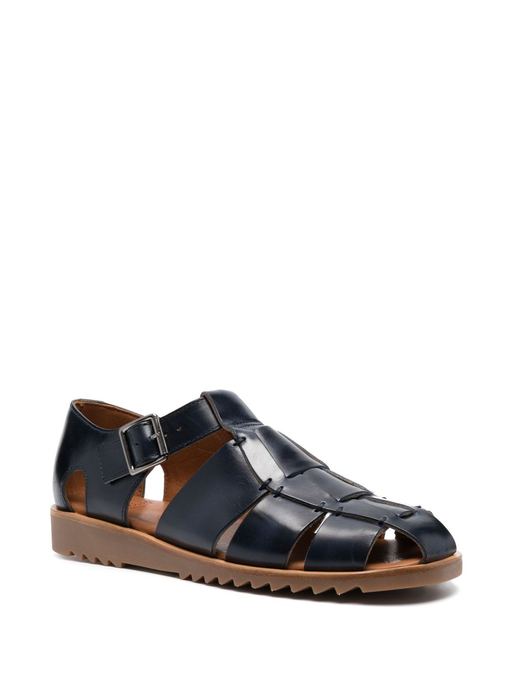 buckle-fastening cut-out sandals - 2