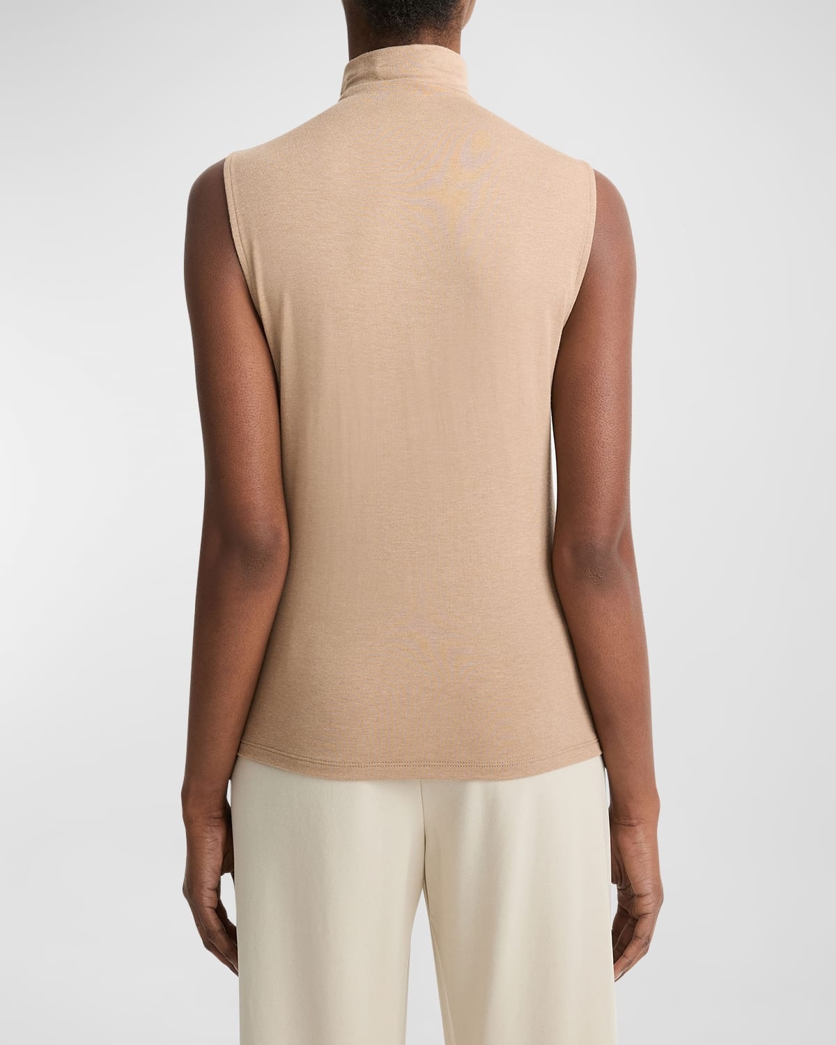 Sleeveless Turtleneck Top - 4