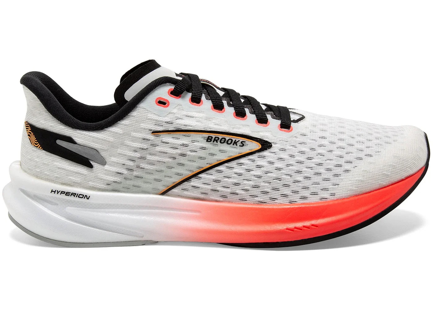Brooks Hyperion Blue Fiery Coral Orange - 1