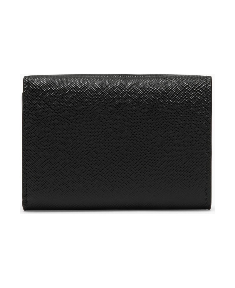 Prada Black Saffiano Leather Small Wallet outlook