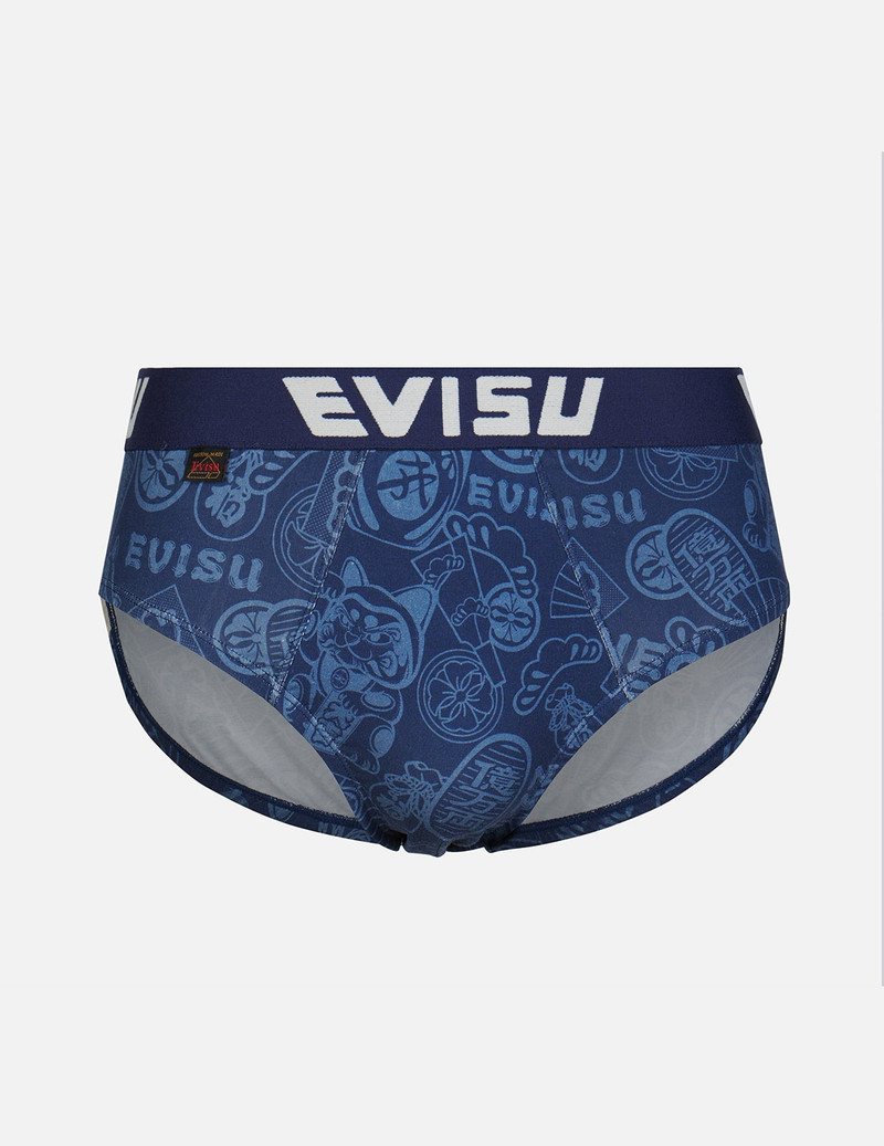 ALLOVER EVISU SQUAD PRINT BRIEFS 1