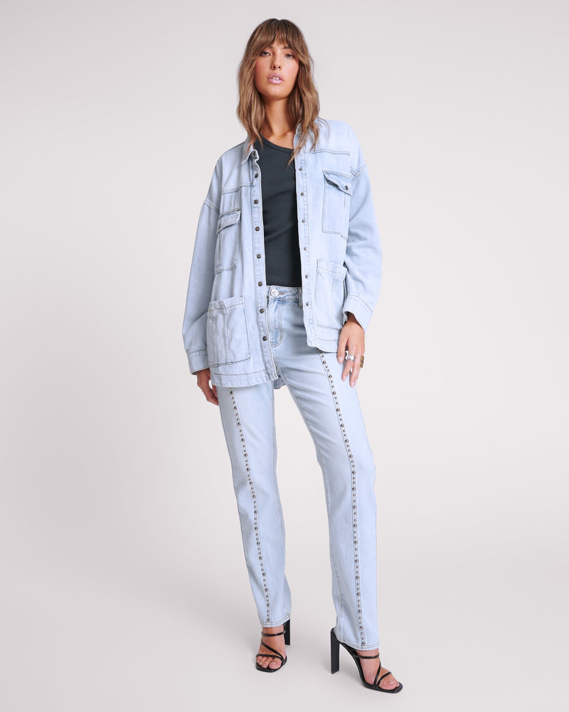 Longline Denim Jacket - Hustler 6