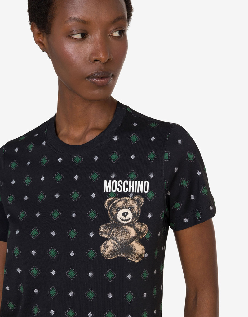 MOSCHINO TEDDY BEAR ORGANIC COTTON JERSEY T-SHIRT 4