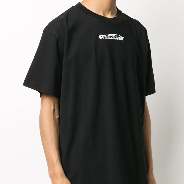 Off-White Pattern Printing Short Sleeve Black OMAA038E20JER0011001 - 4