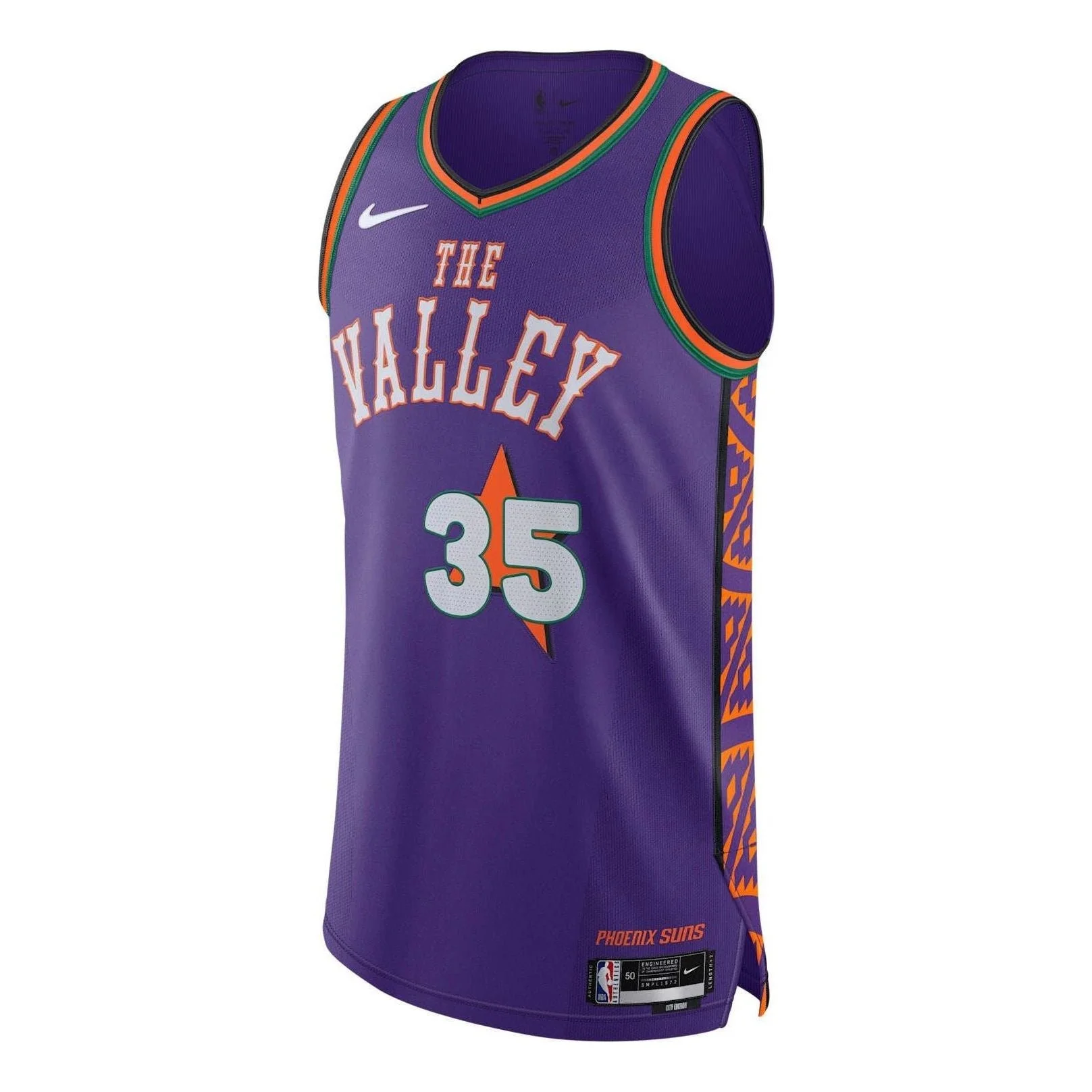 Nike x NBA Phoenix Suns Kevin Durant Dri-Fit ADV 2024/25 City Edition Authentics Swingman Jersey Pur - 1