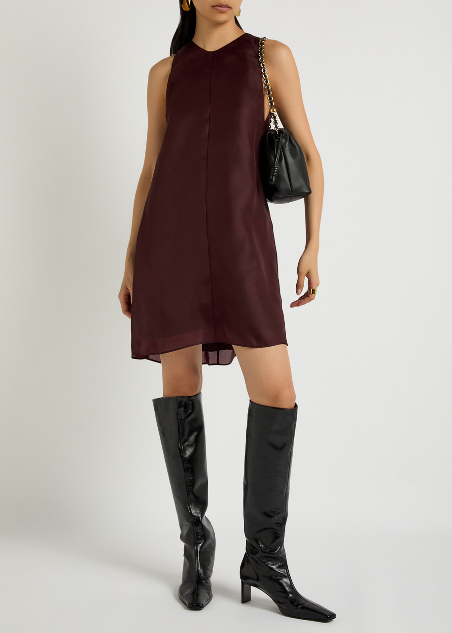Khaite Clay Silk-organza Mini Dress - 4